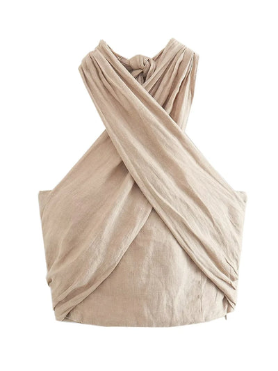 Sara - Boho Set Mit Leinen Hose