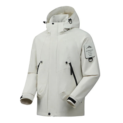 Helena - Lange wasserdichte Wanderjacke - abnehmbare Kapuze - Unisex