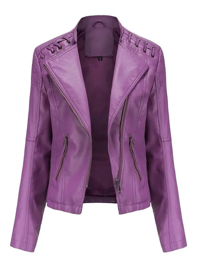 Diana - Elegante Leder-Motorjacke
