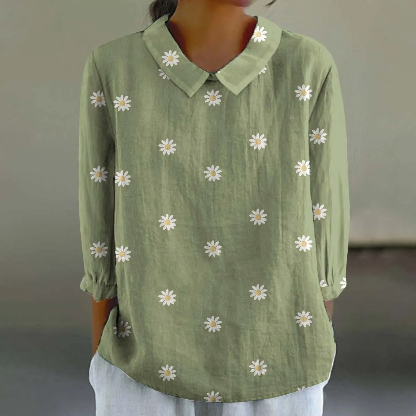 Saia - Bunte Leinen Top