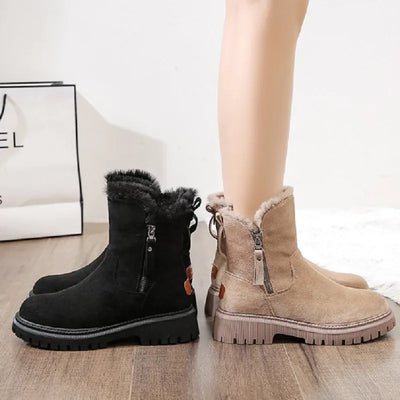 Faye | Kuschelige Stiefel mit Reißverschluss und Wollfutter