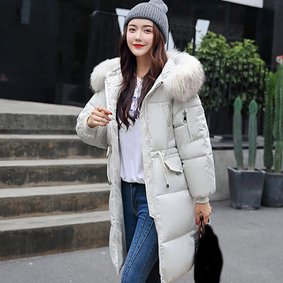 Holly - Warme Pufferjacke mit Fell (vegan)