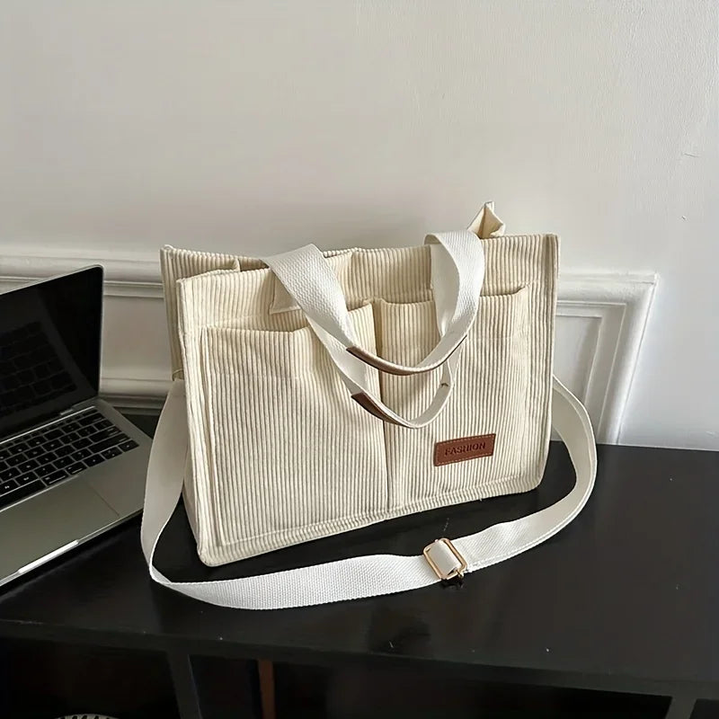 BRIELLE™ | SAC À MAIN EN VELOURS CÔTELÉ