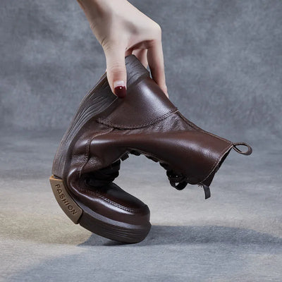 Ava - Komfortstiefel aus Leder Für lange Spaziergänge