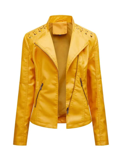 Diana - Elegante Leder-Motorjacke