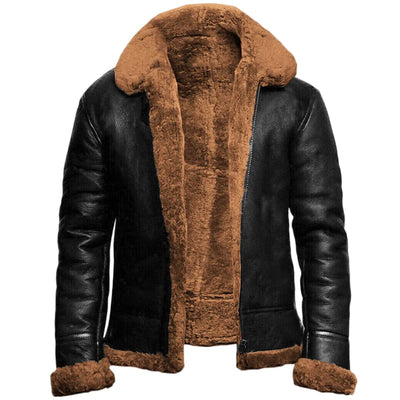 Romano® - Elegante cappotto invernale realizzato in pelle 