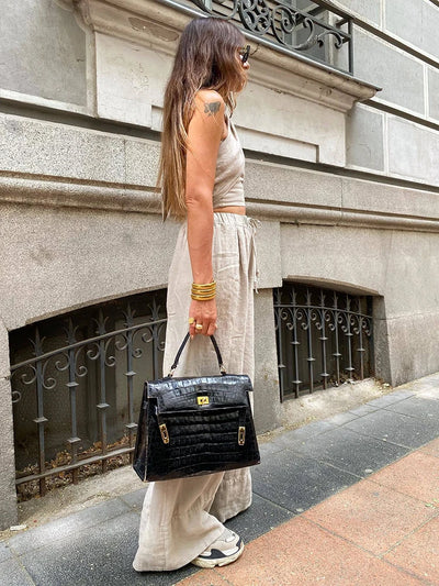 Sara - Boho Set Mit Leinen Hose