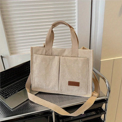BRIELLE™ | SAC À MAIN EN VELOURS CÔTELÉ