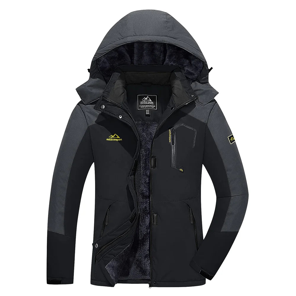 Helena - Lange wasserdichte Wanderjacke mit abnehmbare Kapuze - Unisex