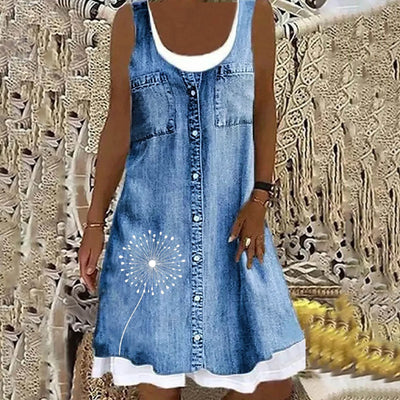 Sofia™ | Weiches und elegantes Jeanskleid