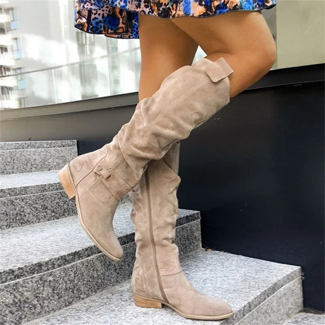 Lou | Lange Damenstiefel Mit Reißverschluss