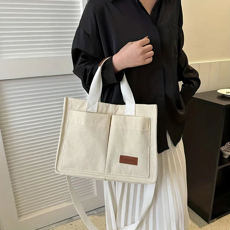 BRIELLE™ | SAC À MAIN EN VELOURS CÔTELÉ