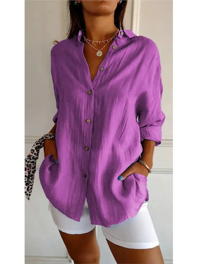Yvonne™ - Weiche, atmungsaktive Baumwollbluse