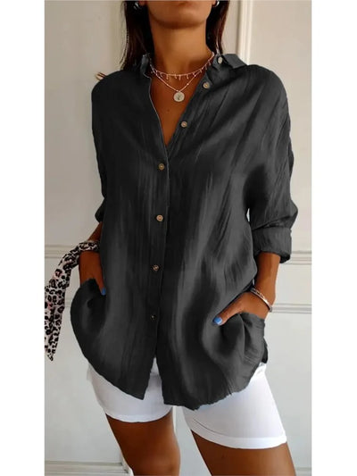 Yvonne™ - Weiche, atmungsaktive Baumwollbluse