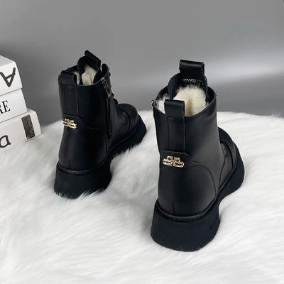 Dinanda - Komfortstiefel aus Leder mit Wollinterieur