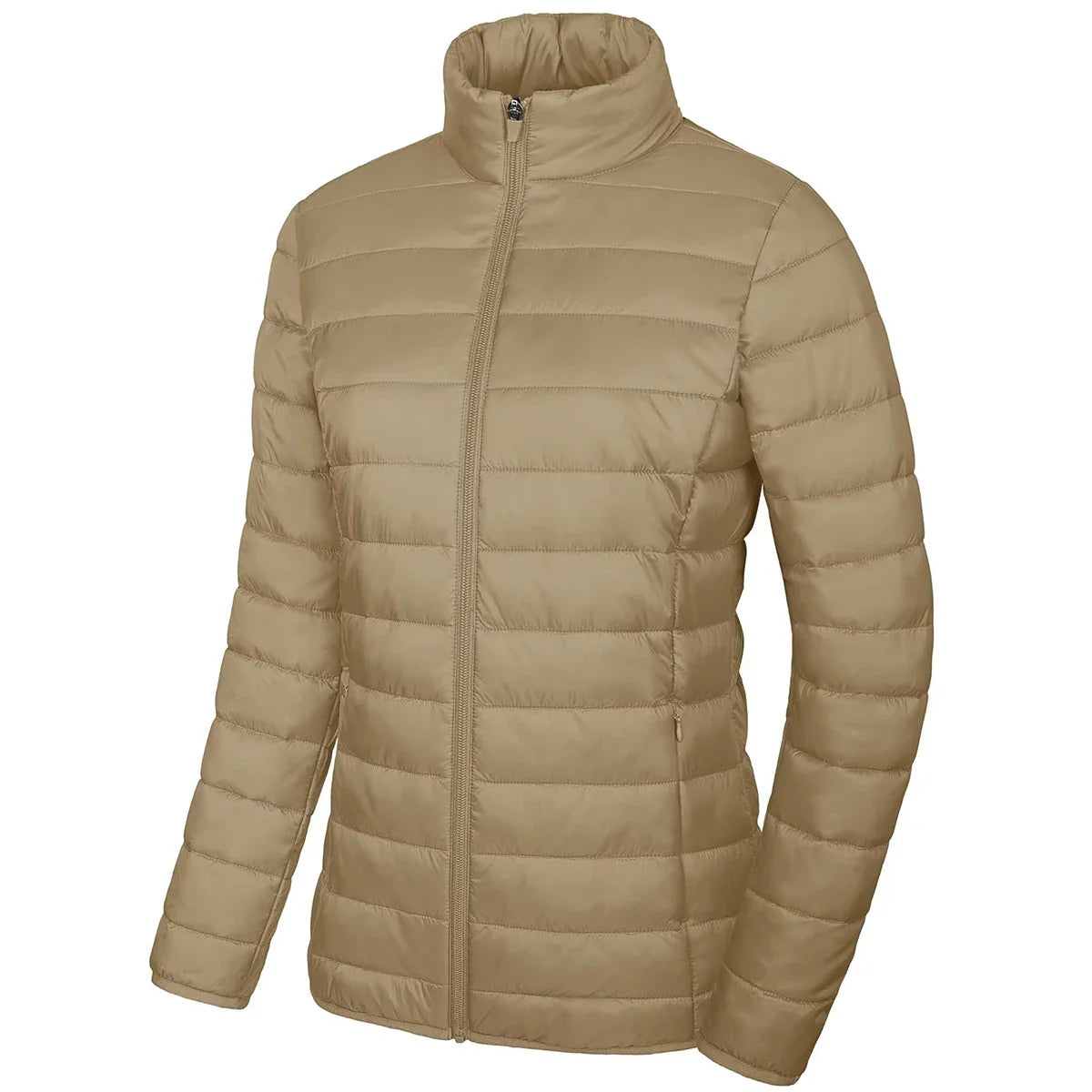 Hala - Puffer jacket with ribbed trim