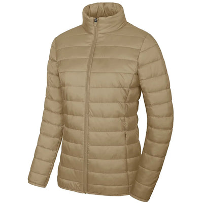 Hala - Puffer jacket with ribbed trim
