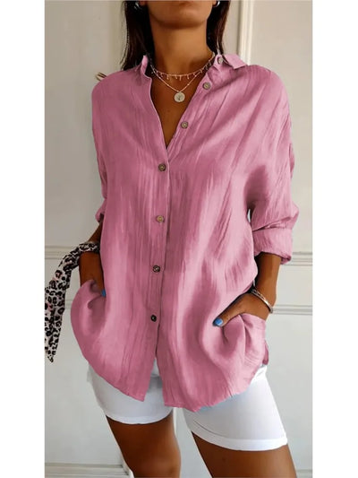 Yvonne™ - Weiche, atmungsaktive Baumwollbluse