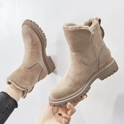 Faye | Kuschelige Stiefel mit Reißverschluss und Wollfutter