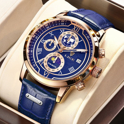 Chronographenuhr | mit Premium-Lederarmband