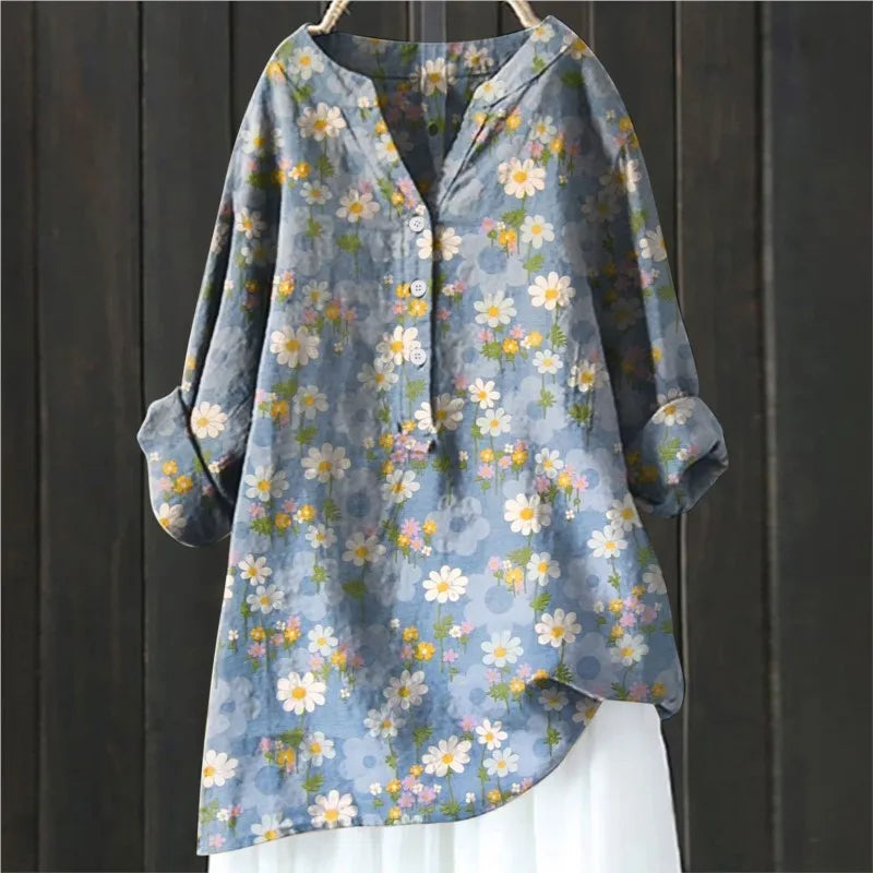 Jovita - Bluse Mit Blumendruck
