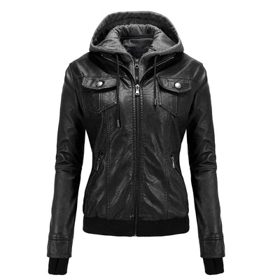 Lilian - Elegante Leder-Motorjacke