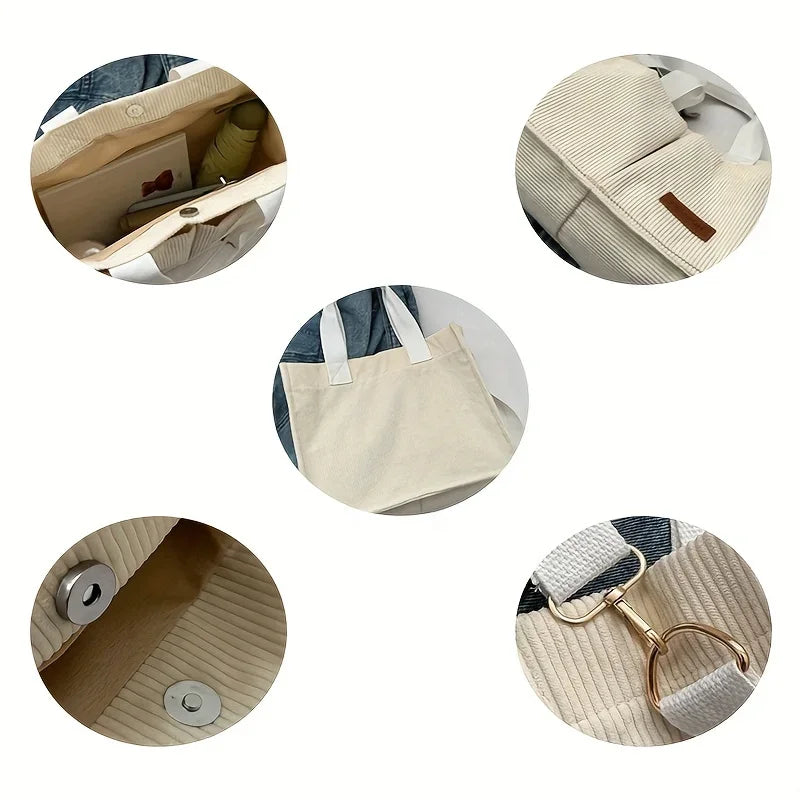 BRIELLE™ | SAC À MAIN EN VELOURS CÔTELÉ