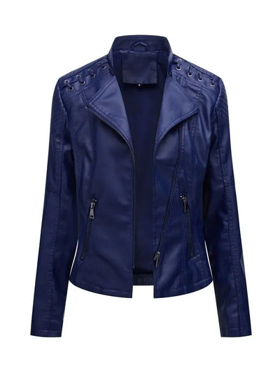 Diana - Elegante Leder-Motorjacke