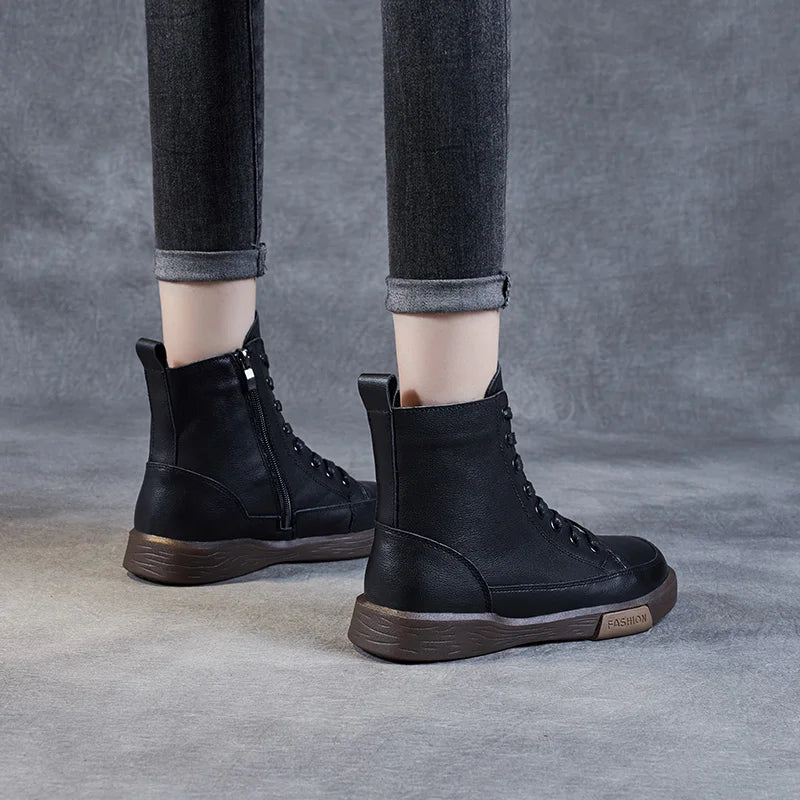 Ava - Komfortstiefel aus Leder Für lange Spaziergänge