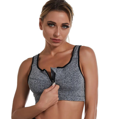Nadine | Sportliches Crop-Top mit Push-Up-BH – Für Fitness und Gym