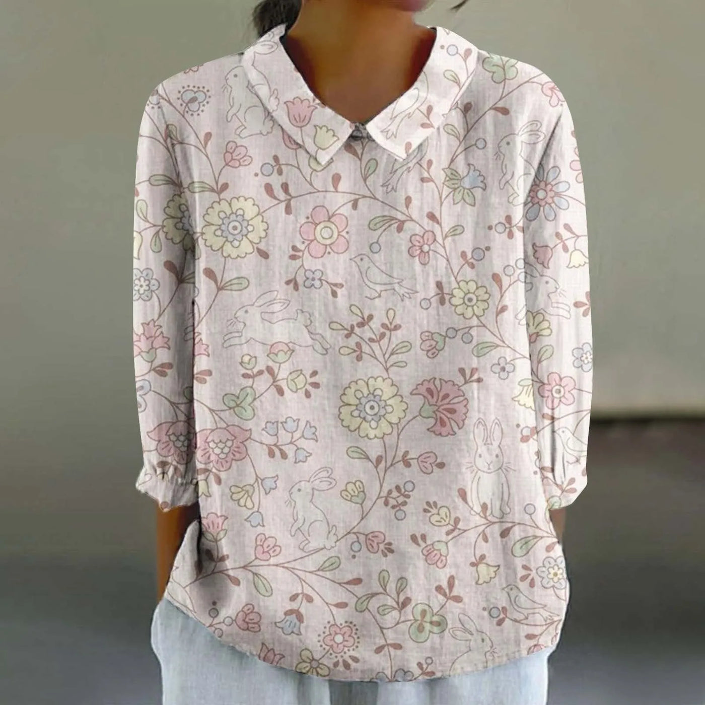 Saia - Bunte Leinen Top