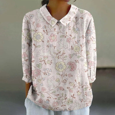 Saia - Bunte Leinen Top