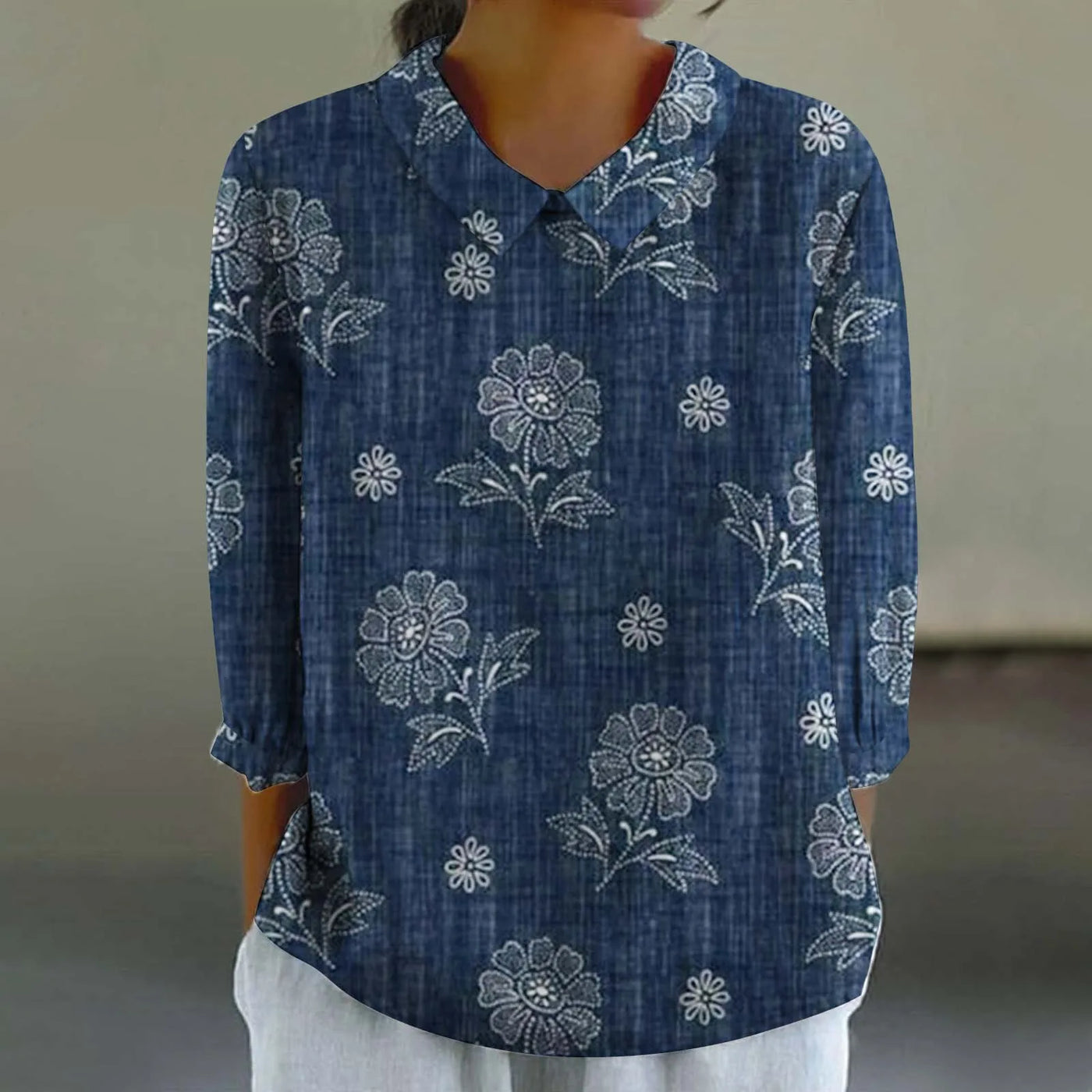 Saia - Bunte Leinen Top