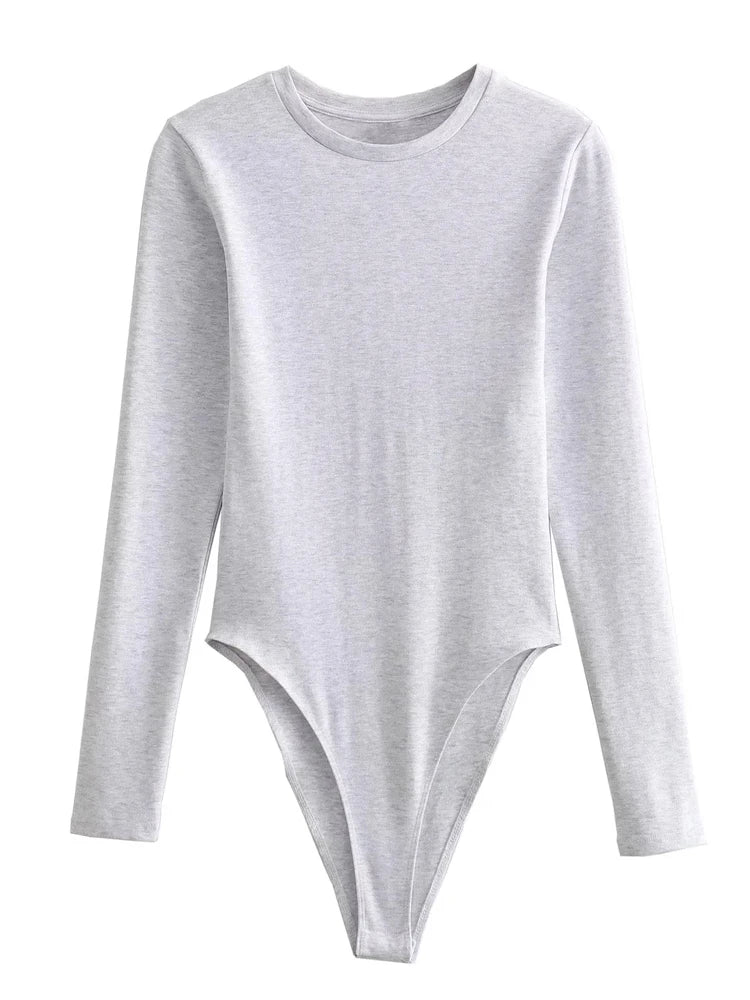 Zina | Schlanker Jumpsuit mit Rundhalsausschnitt & langen Ärmeln – Weich und Lässig