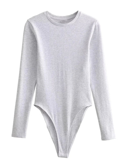Zina | Schlanker Jumpsuit mit Rundhalsausschnitt & langen Ärmeln – Weich und Lässig
