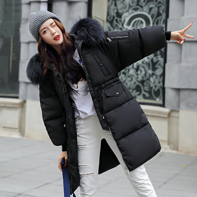 Holly - Warme Pufferjacke mit Fell (vegan)