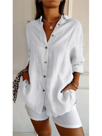 Yvonne™ - Weiche, atmungsaktive Baumwollbluse