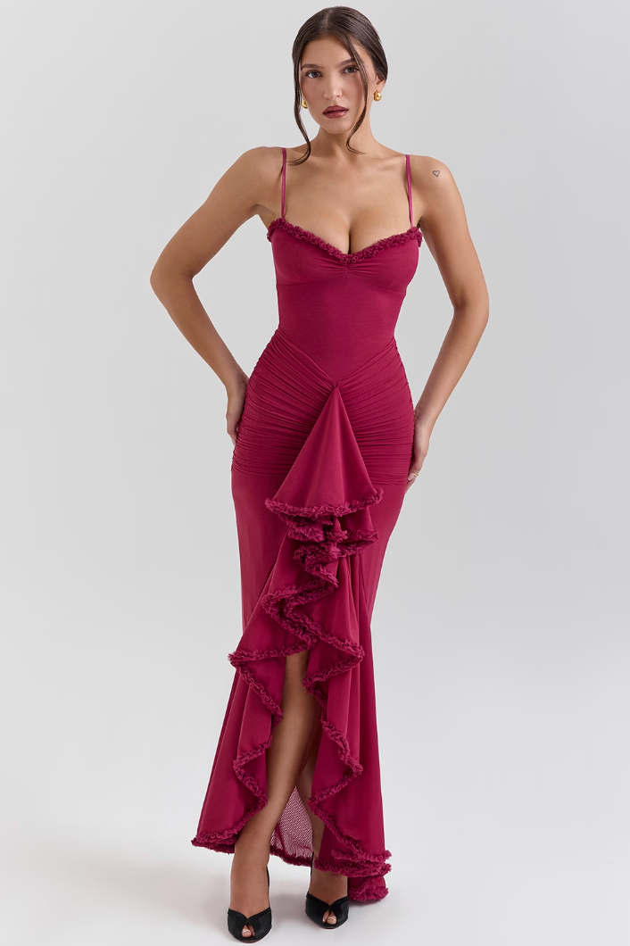Edith - Bezauberndes Rüschenkleid