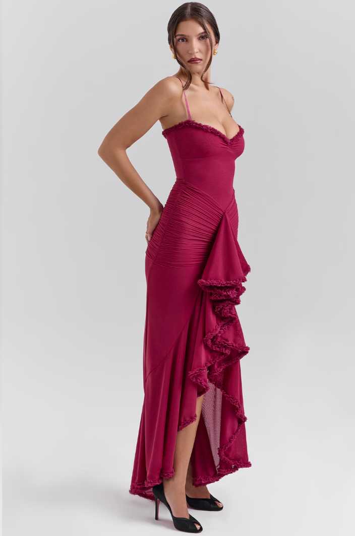 Edith - Bezauberndes Rüschenkleid