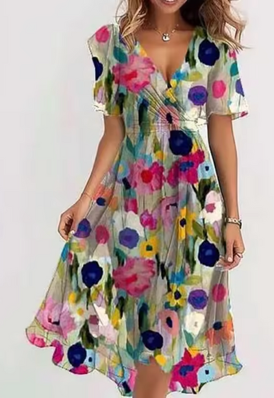 Maria - Farbenfrohe Blumenkleider