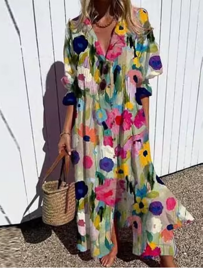 Maria - Farbenfrohe Blumenkleider