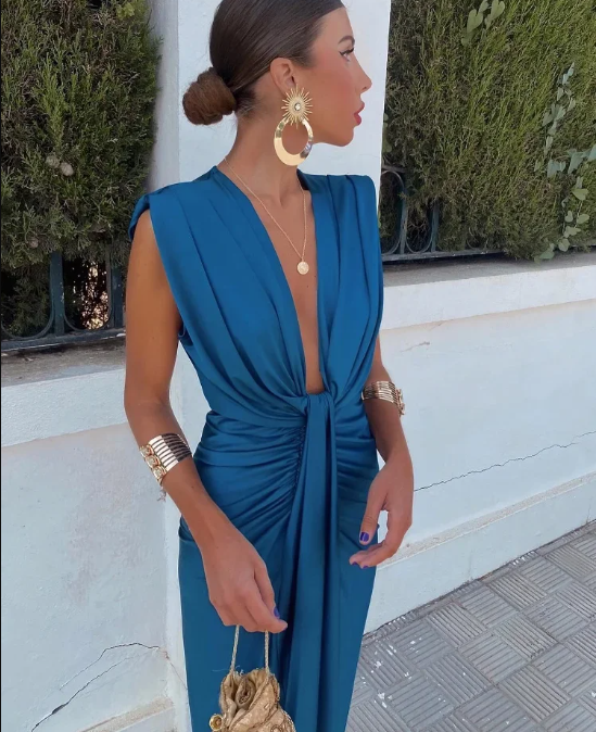 Alessia™ - abito da festa con scollatura profonda
