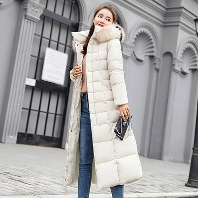 Verena - Langer Parka mit veganem Fell