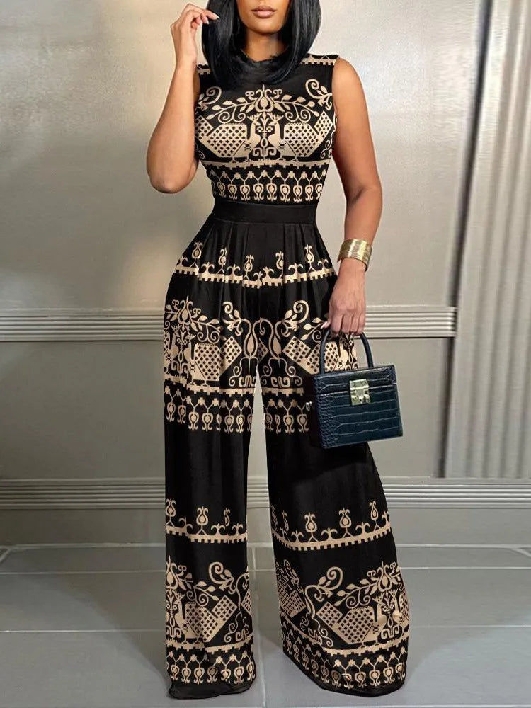 Vi - Bequemer Jumpsuit mit weitem Bein
