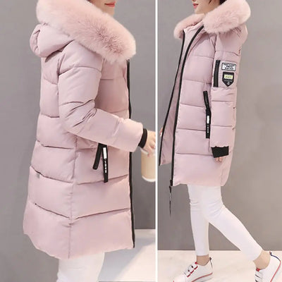 Holly - Warme Pufferjacke mit Fell (vegan)