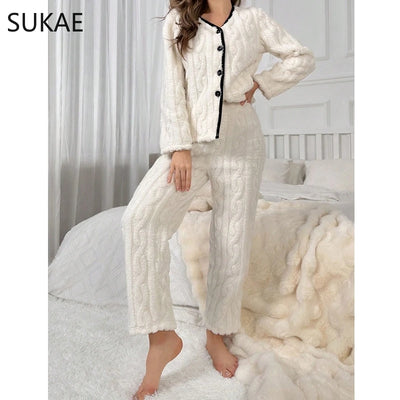 Anna - Wolle Pyjama für Frauen