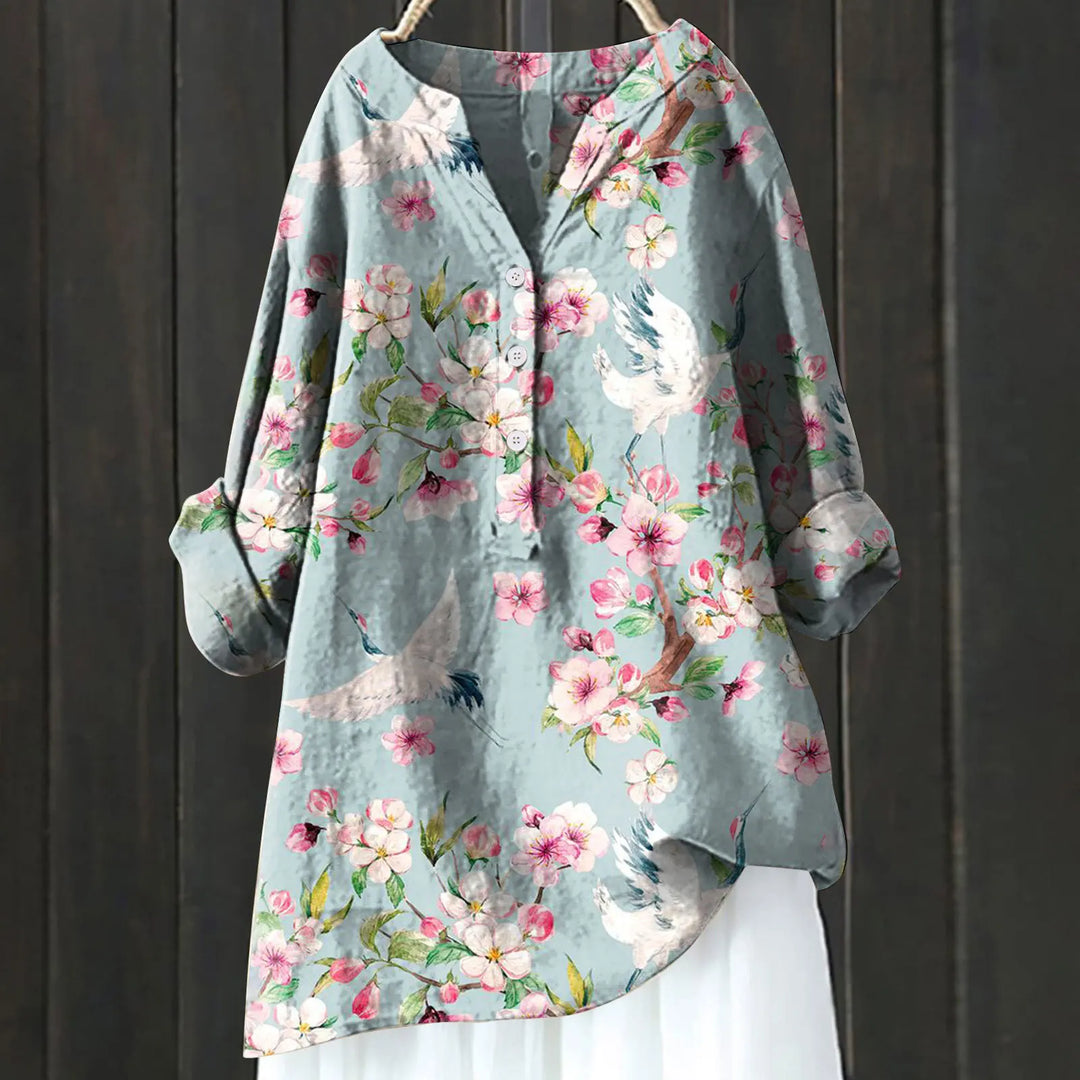 Jovita - Bluse Mit Blumendruck