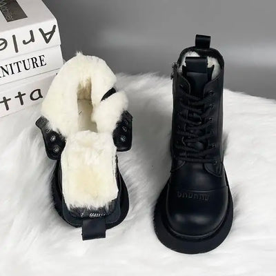 Dinanda - Komfortstiefel aus Leder mit Wollinterieur