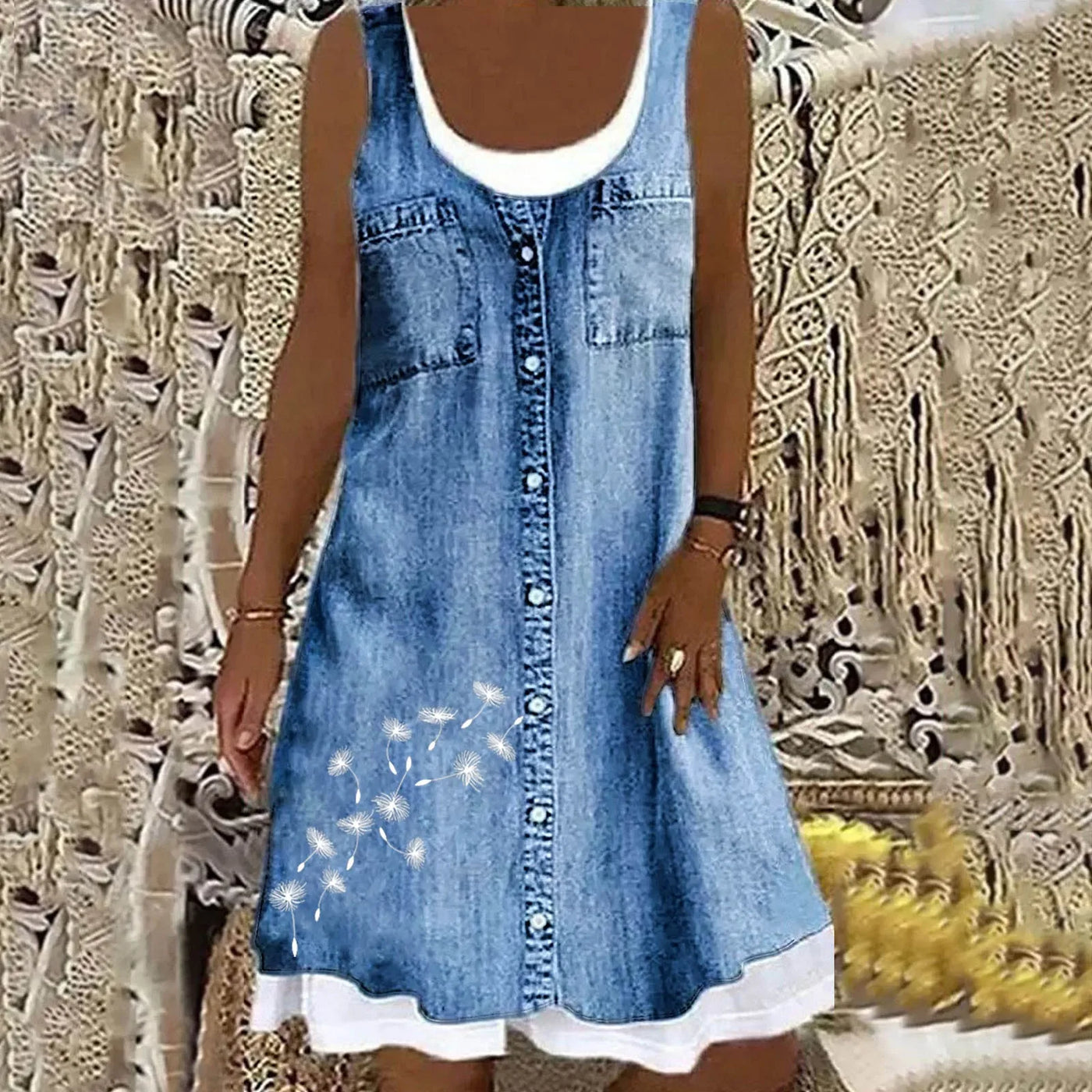 Sofia™ | Weiches und elegantes Jeanskleid