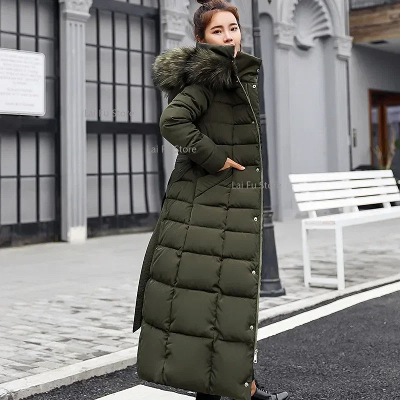 Verena - Langer Parka mit veganem Fell